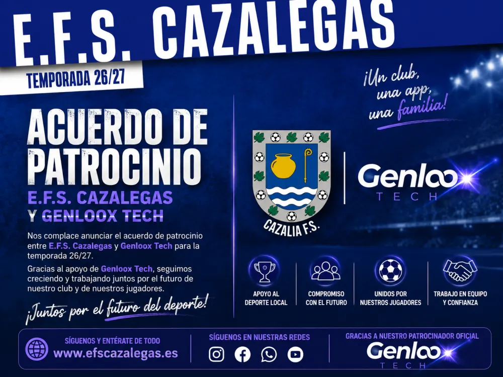 Genloox Tech y Cazalegas E.F.S.: cuando la tecnología impulsa el deporte